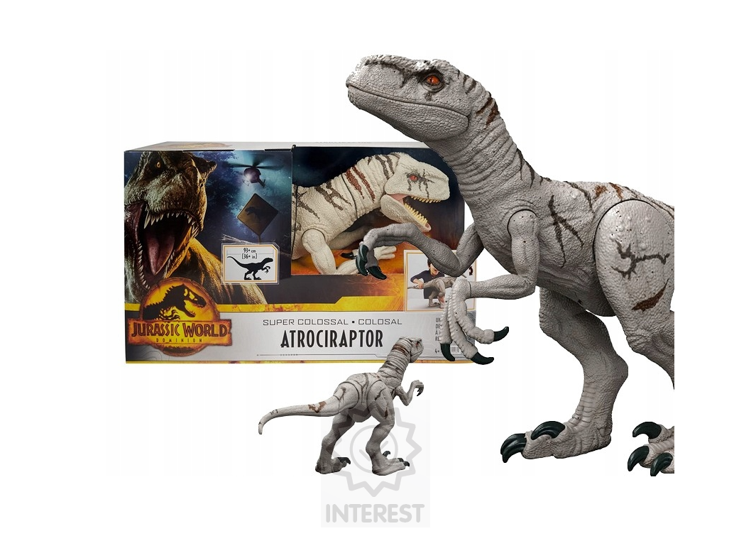 Mattel Jurský svět: Nadvláda Super obří ATROCIRAPTOR 93 cm.