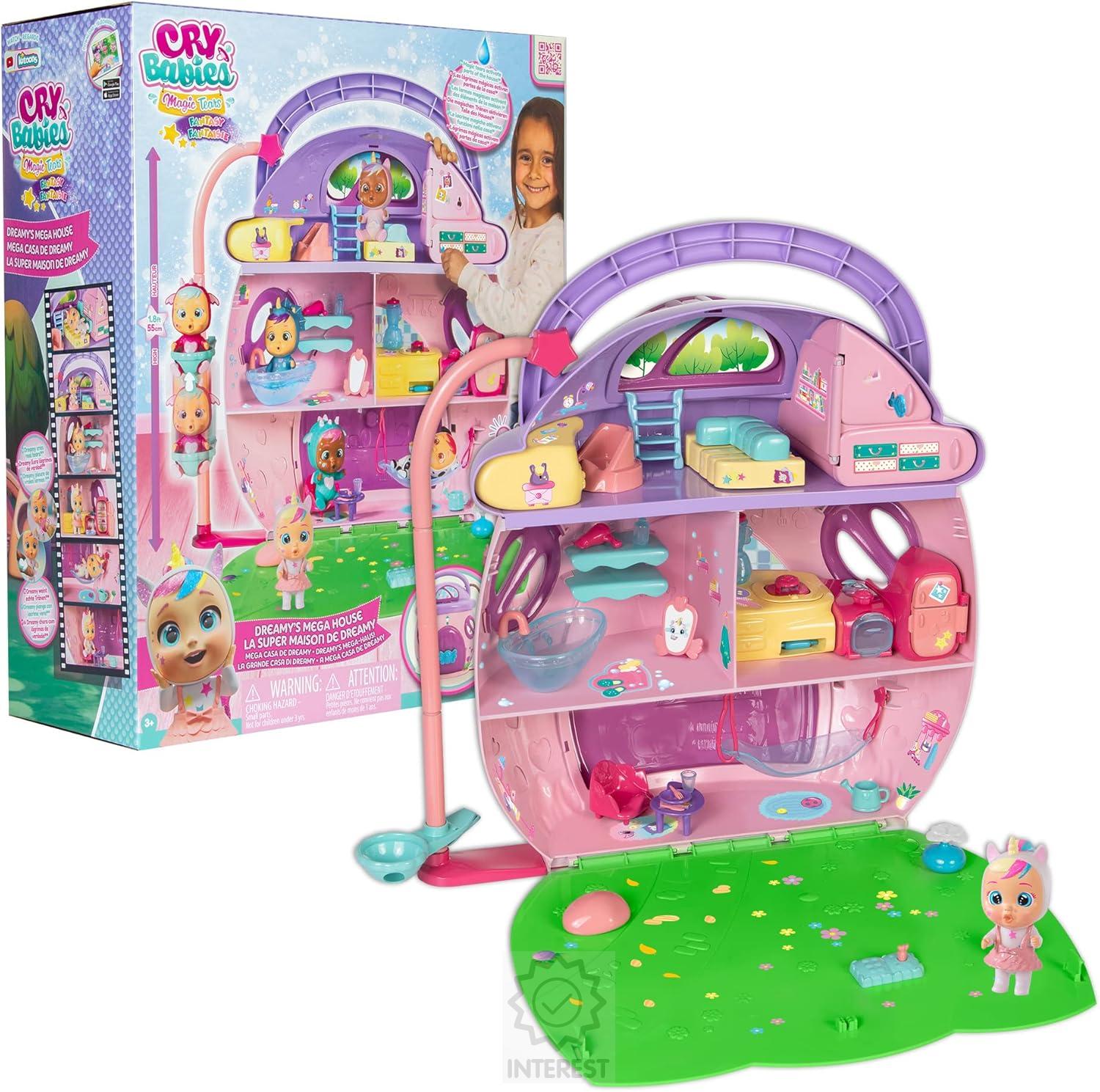 Cry Babies Magické slzy Dreamyho Mega dům 55 cm + mnoho doplňku.