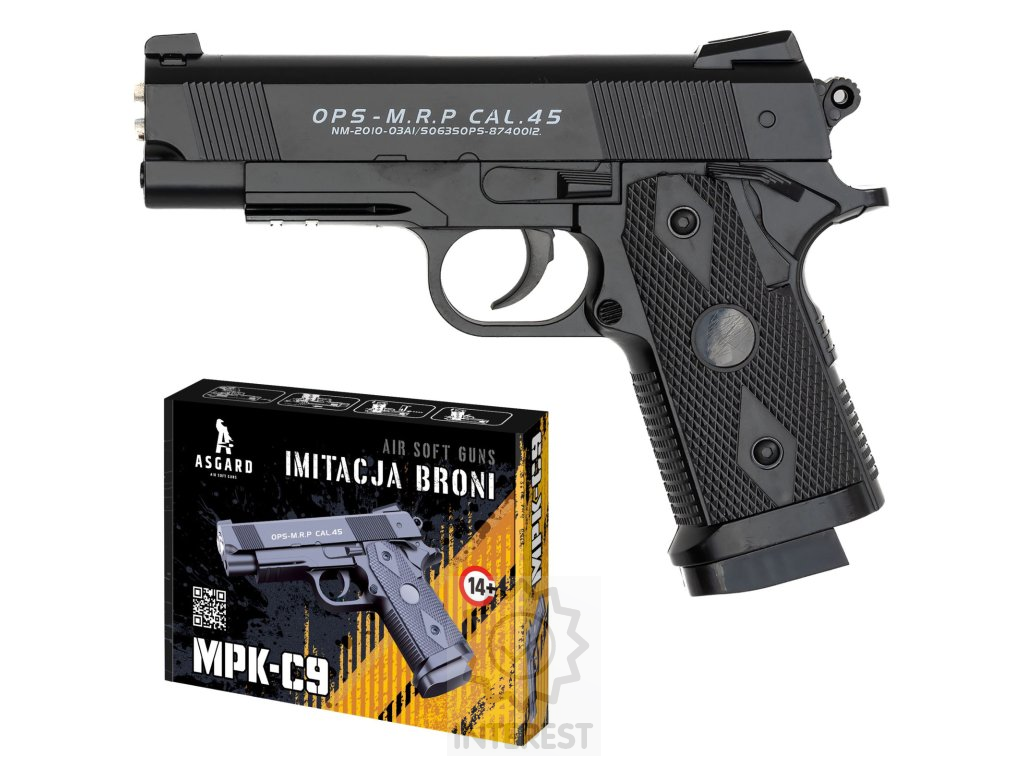 Kovová pistole MPK-C9 + 1000 nábojů.