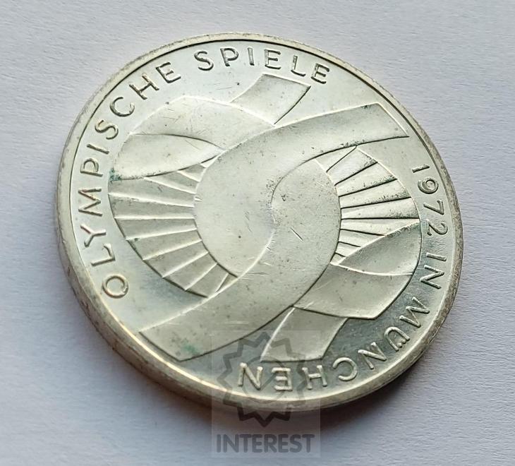 10 Marka 1972 G. Olympiáda Ag