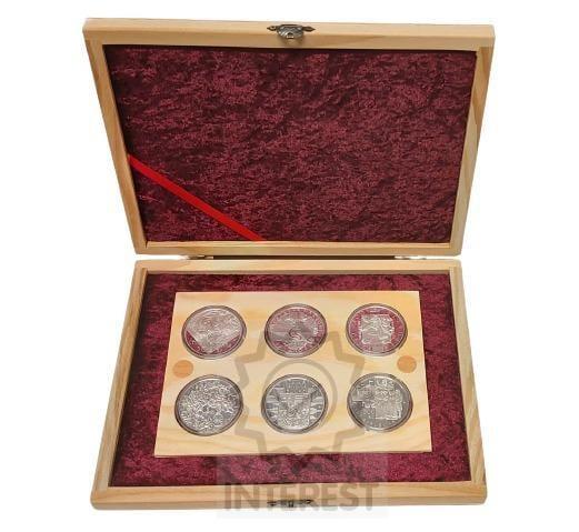 Dřevěná etue na 6 x pamětní mince 500 Kč