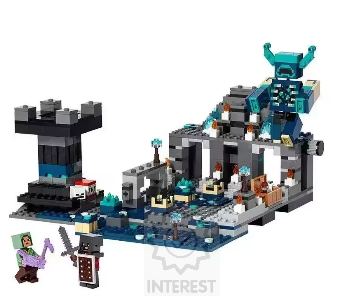 Stavebnice - Minecraft strážce bitvy o temný svět + figurky 584 dílků.
