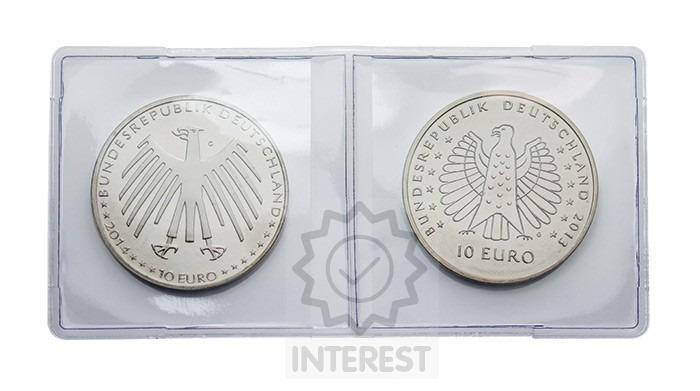 Dvojité kapsičky na mince, skládací do průměru 30mm LINDNER- (K144051)