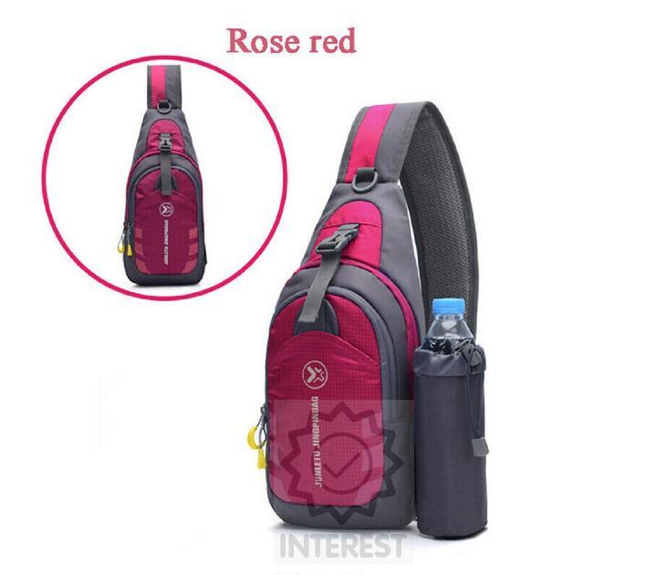 Sportovní batoh přes rameno nepromokavý - UNISEX. Barva růžová