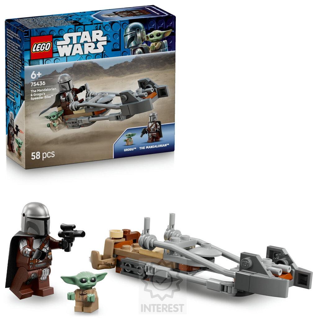 LEGO  Star Wars 75436 Mandalorian a Grogu a spídrová motorka.
