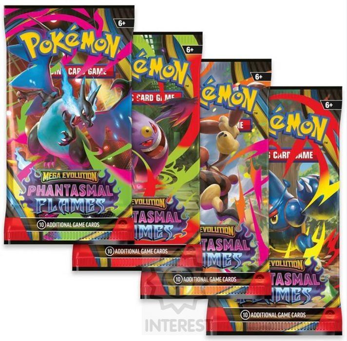 Pokémon TCG: Mega Evolution - Phantasmal Flames Booster.