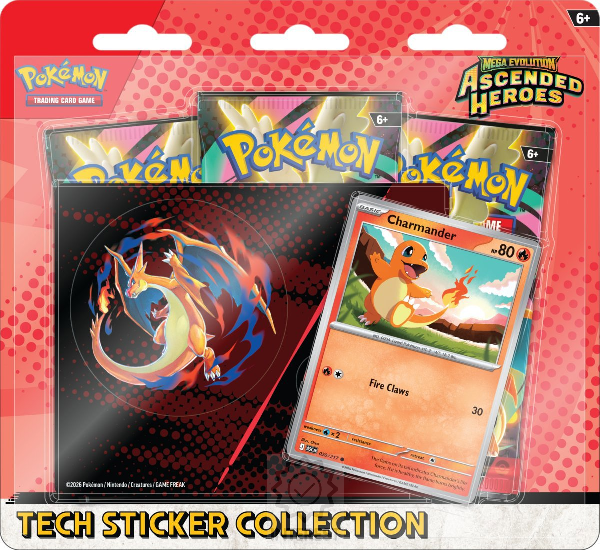 Pokémon TCG Ascended Heroes Tech Sticker Collection.