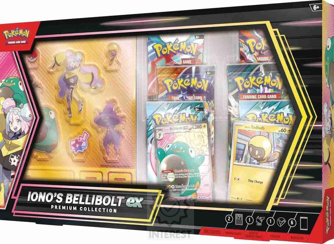 Pokémon TCG: Iono’s Bellibolt ex Premium Collection.