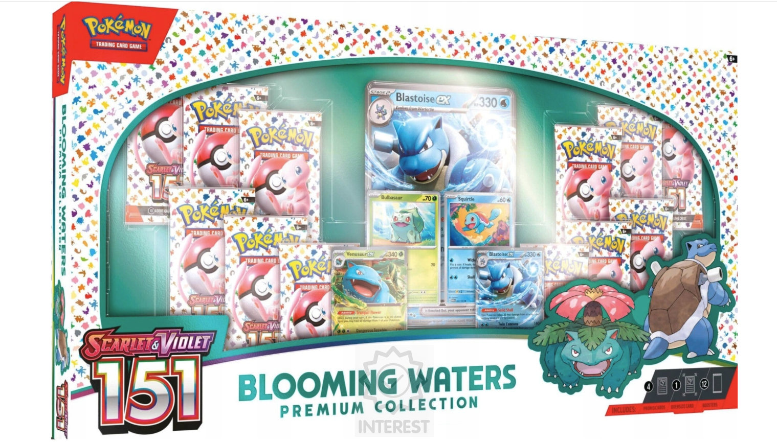 Pokémon TCG Scarlet & Violet 151: Blooming Waters Premium Collection.