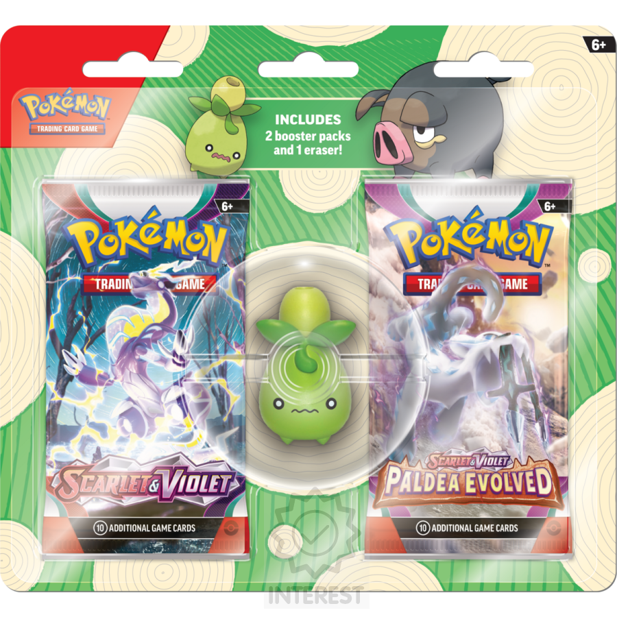 Pokémon Back to School Eraser Blister - Smoliv.