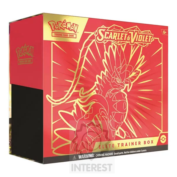Pokémon Scarlet and Violet Elite Trainer Box - Koraidon (červený).