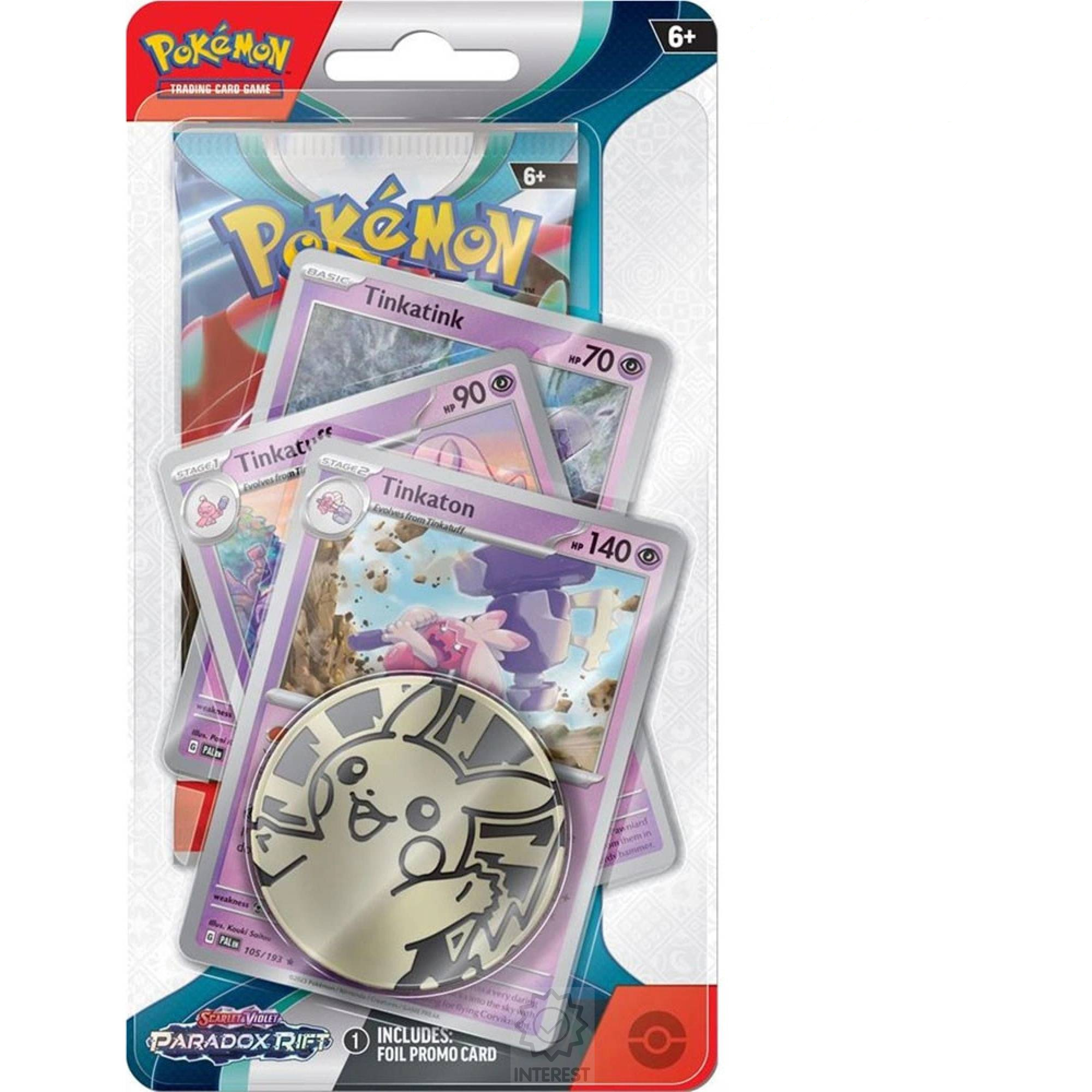 Pokémon TCG Paradox Rift Premium Checklane Blister Tinkaton.