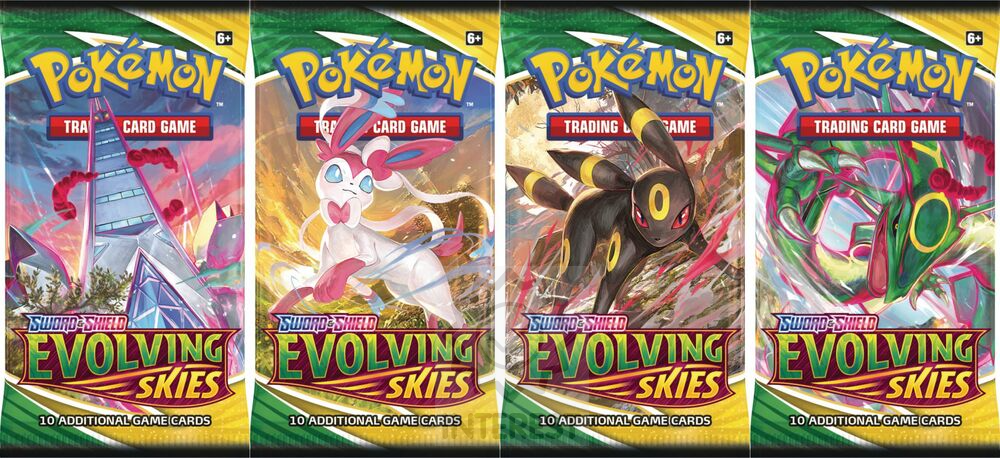 Pokémon TCG: SWSH07 Evolving Skies - Booster. Cena je za 1 kus.