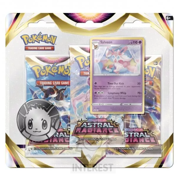 Pokémon Sword and Shield – Astral Radiance 3 Pack Blister - Sylveon.