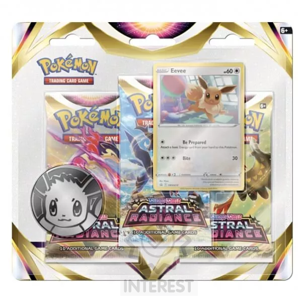 Pokémon Sword and Shield – Astral Radiance 3 Pack Blister - Eevee.
