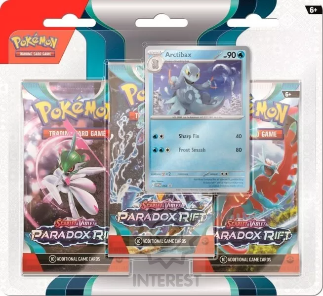 Pokémon Paradox Rift 3 Pack Blister - Arctibax.