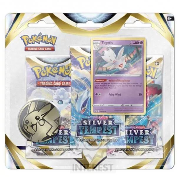 Pokémon Sword and Shield – Silver Tempest 3 Pack Blister - Togetic.