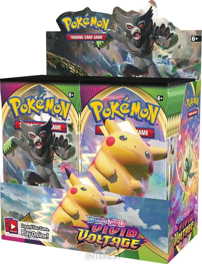 Nintendo Pokémon: Sword & Shield 4 Vivid Voltage Booster Box.