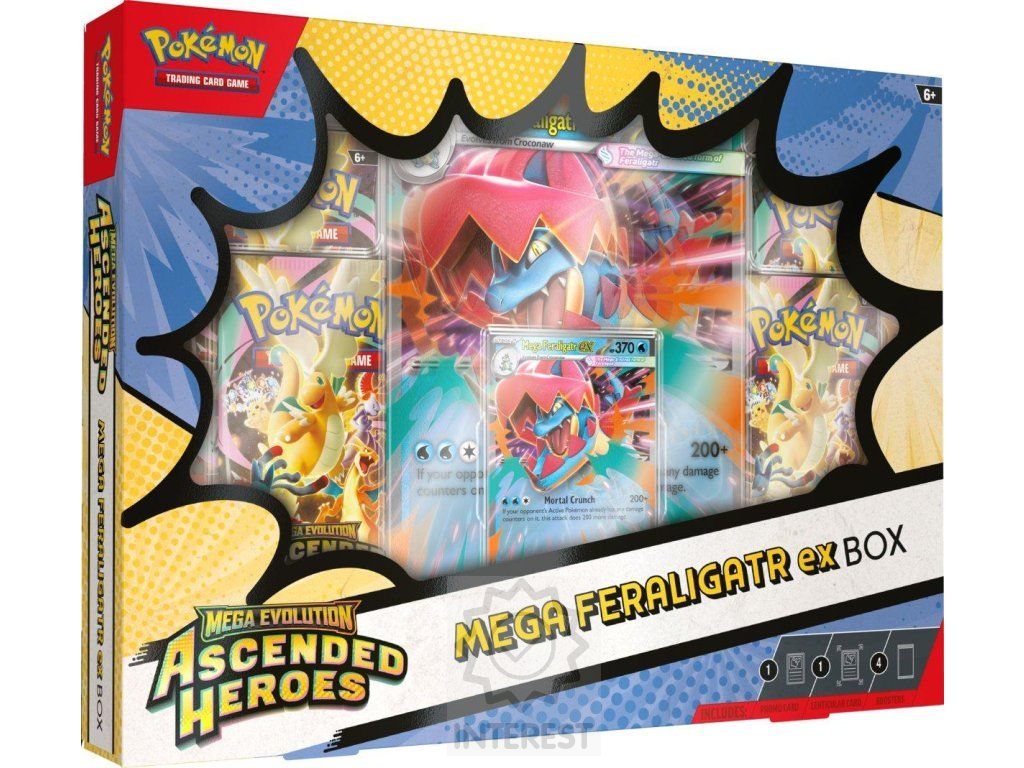 Pokémon TCG: Ascended Heroes Mega Feraligatr ex Box.