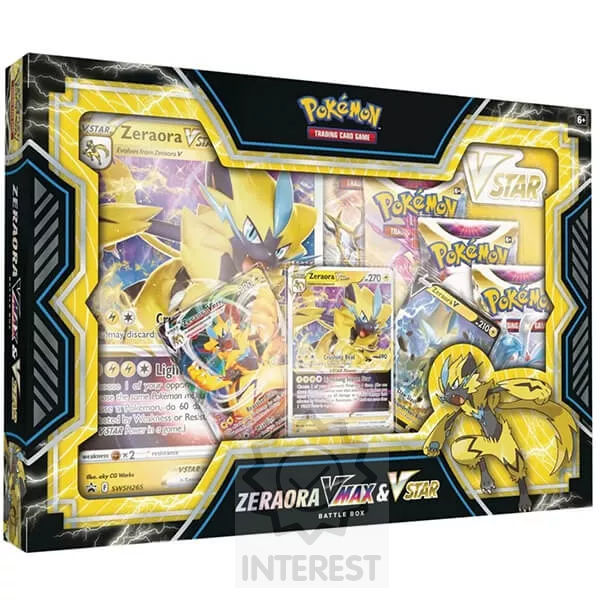 Pokémon Zeraora VMAX & VSTAR Battle Box.