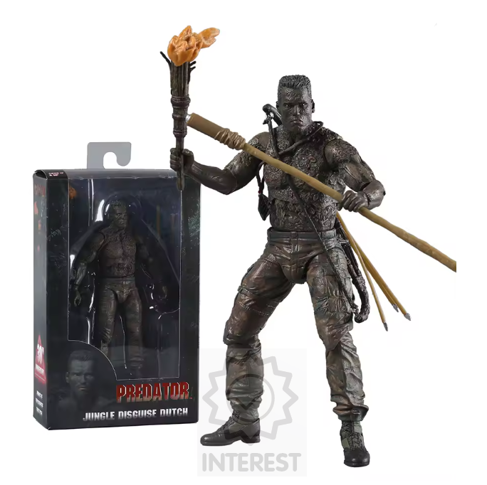 Figurka NECA - Predátor, Jungle disguise dutch 17 cm.