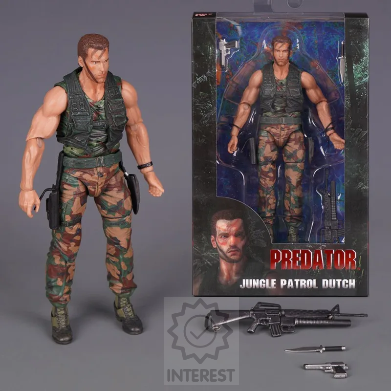 Figurka NECA - Predátor, Jungle Patrol Dutch 17 cm.
