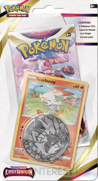 Pokémon Sword and Shield – Lost Origin Check Lane Blister - Scorbunny.