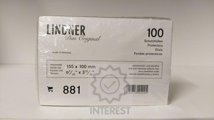 Ochranná fólie LINDNER na bankovky a jiné - 155 x 100 mm