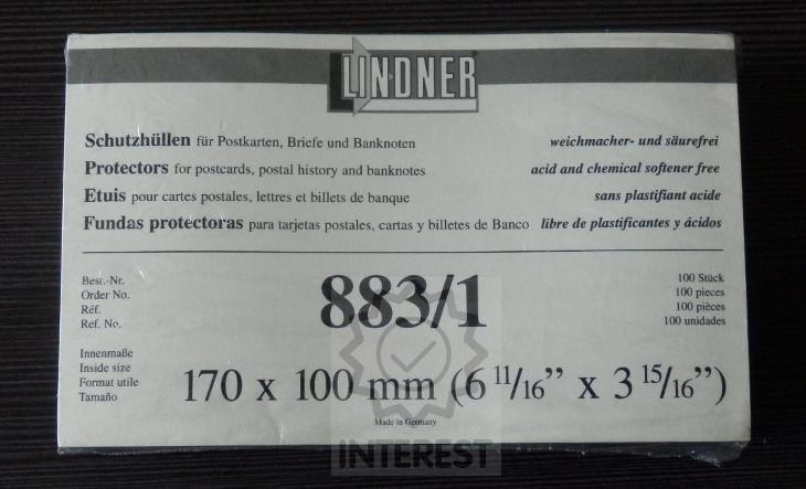 Ochranná fólie LINDNER na bankovky a jiné - 170 x 100 mm