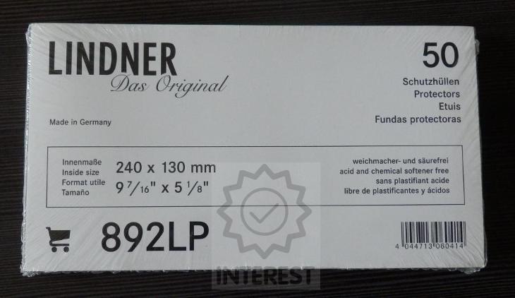 Ochranná fólie LINDNER na bankovky a jiné - 240 x 130 mm