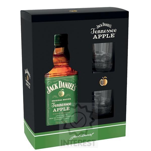 Jack Daniel’s Apple + 2 skleničky v dárkovém balení.