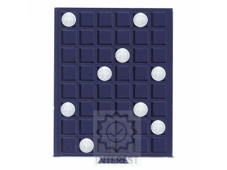 Plastový box SMART na mince jiné. 48 polí do průměru 24mm - (K92118)