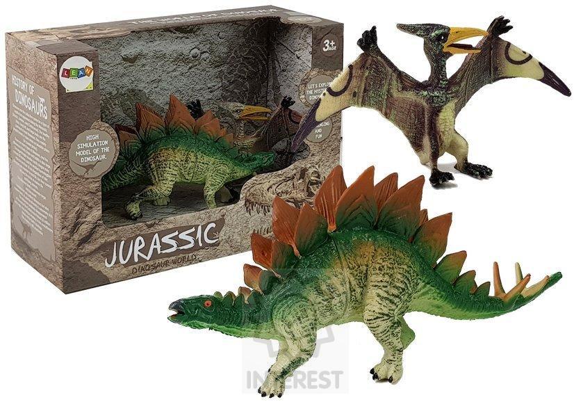 Sada figurek Stegosaurus, Pteranodon Dinosaur. Nové.