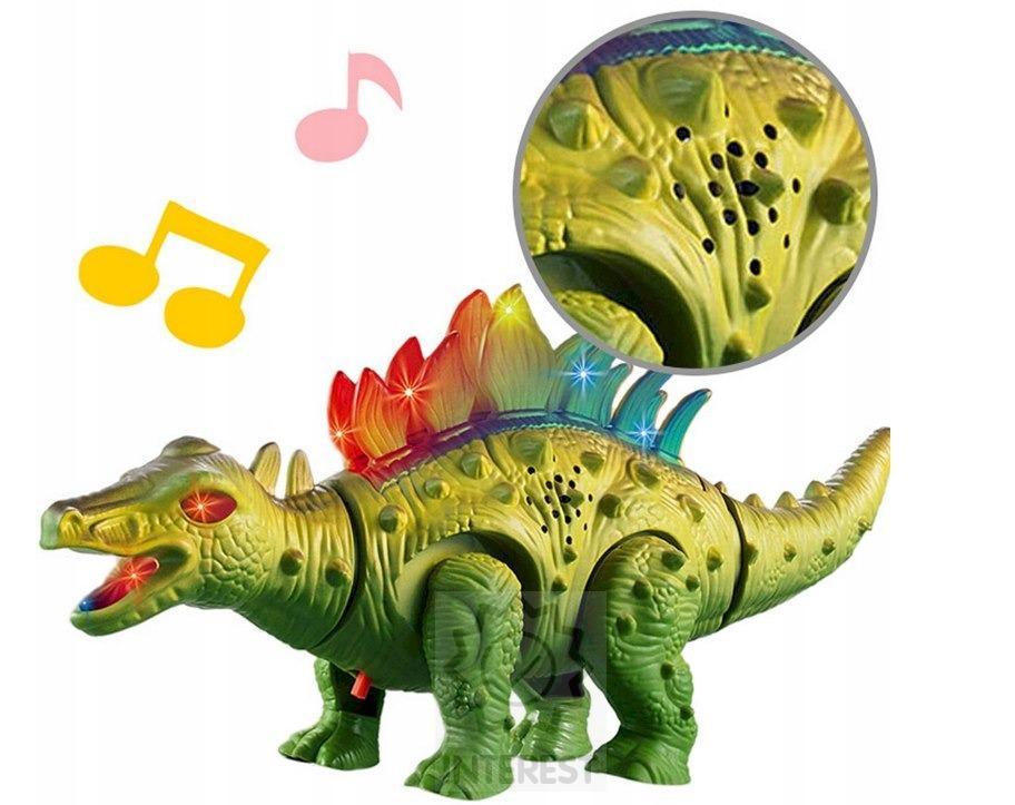 Chodící Dinosaurus - Stegosaurus - CHODÍ, SVÍTÍ A ŘVE