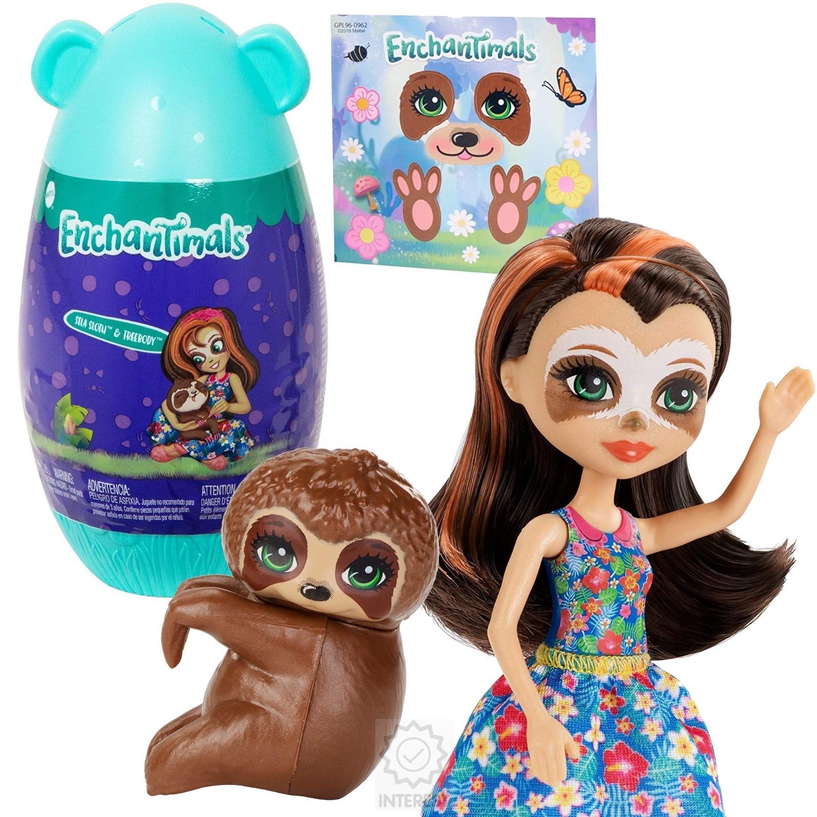 Mattel Enchantimals Panenka Hixby a lenochod + vajíčko - (K72067)