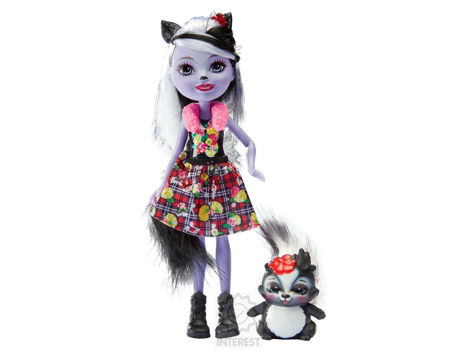 Mattel Enchantimals Panenka Hixby a skunk Caper.