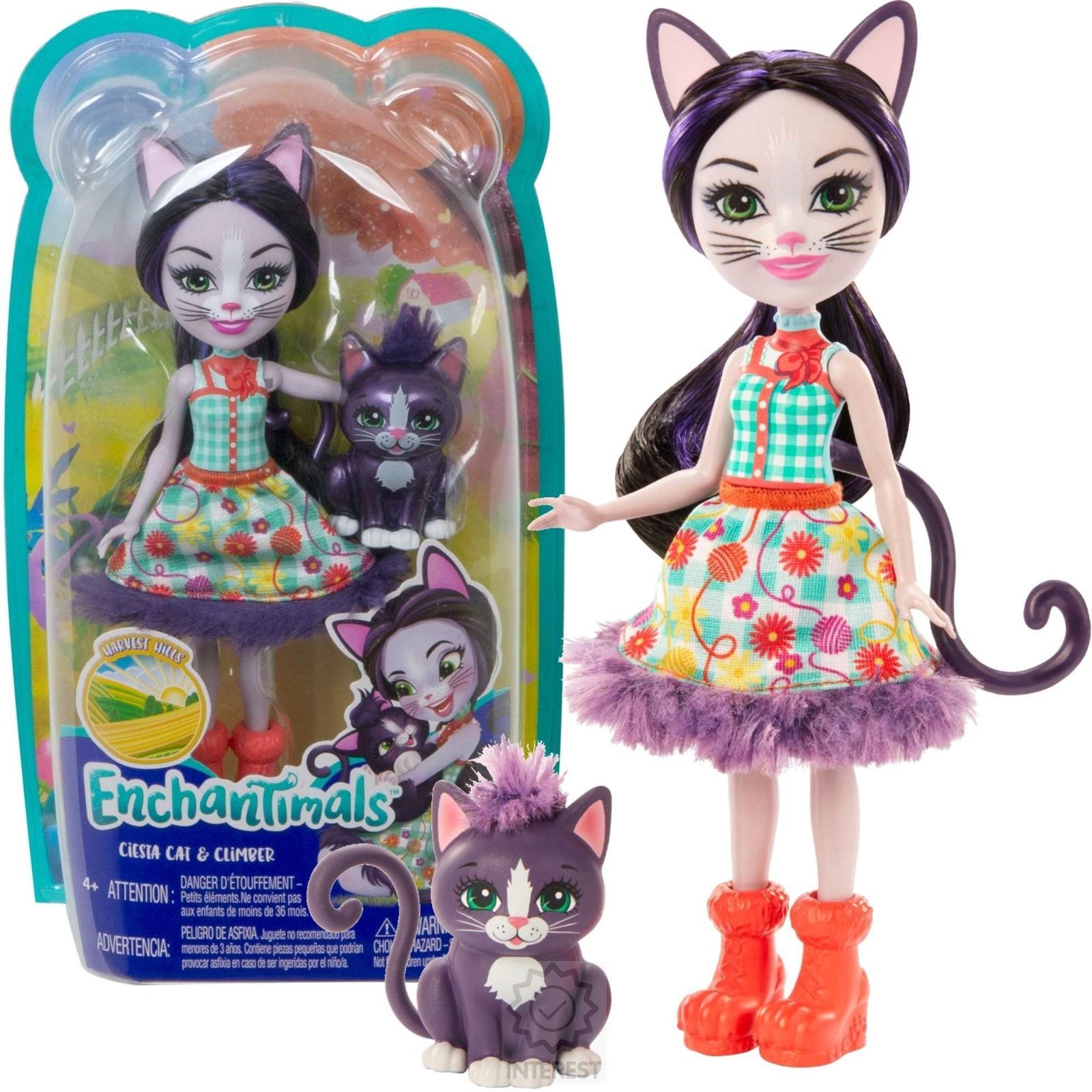 Enchantimals Panenka Ciesta a kočka Climber - (K72072)