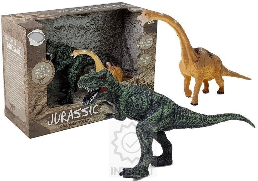 Sada figurek dinosaurů - Brachiosaurus, Tyrannosaurus Rex - (K1489)