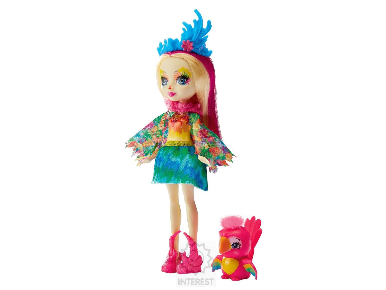 Enchantimals Panenka Peeki Parrot a papoušek Sheeny - (K72075)