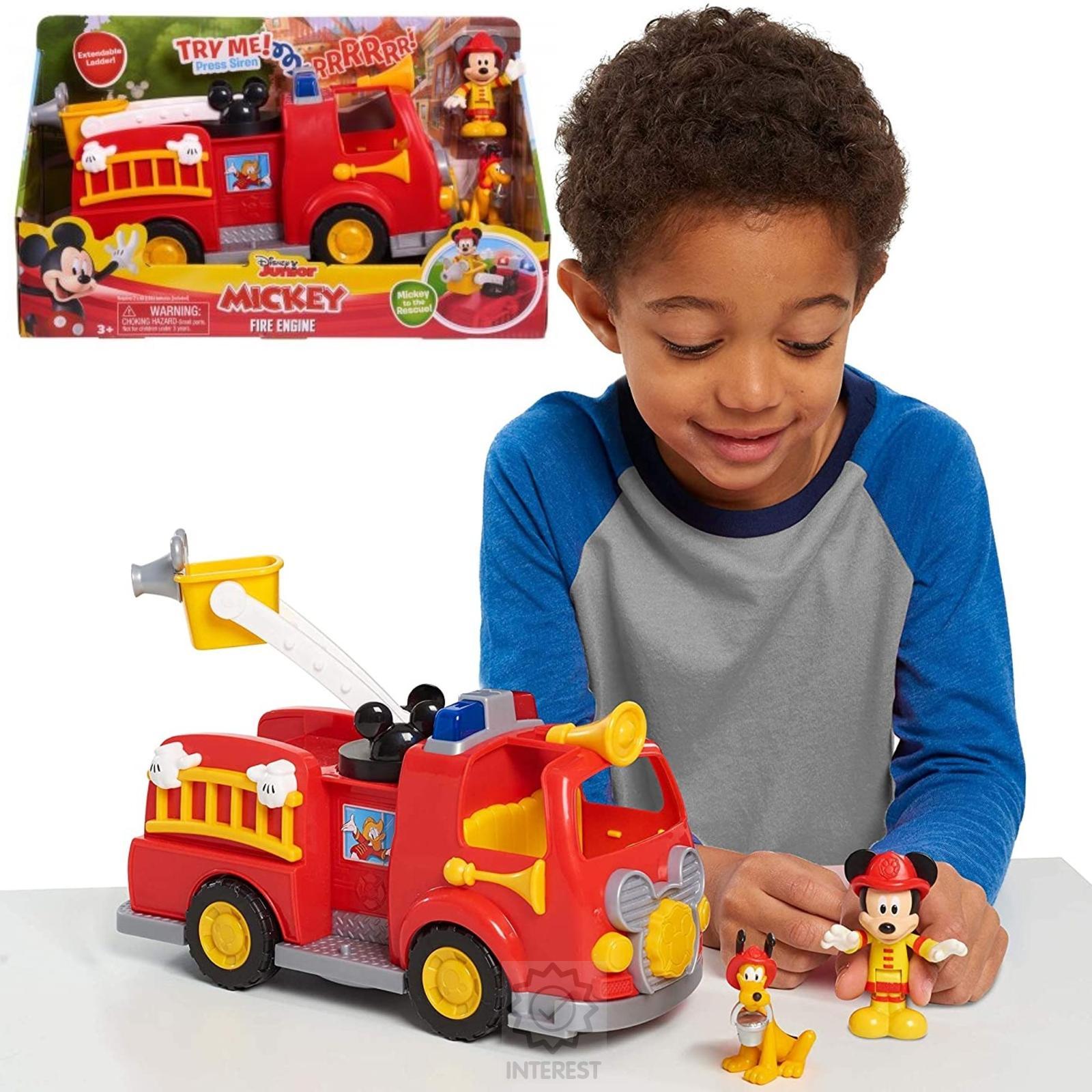 Velké hasičské auto Mickey Mouse se světlem a zvukem - (K72070) KUP TEĎ