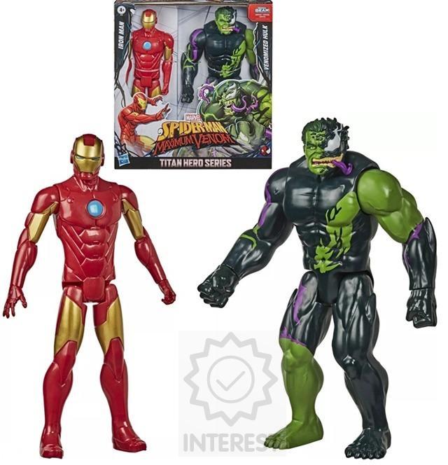 Sada 2 Figurek 30 cm Iron Man Venomized Hulk od Hasbro.