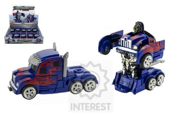 Transformační robot - Modrý - 13cm.