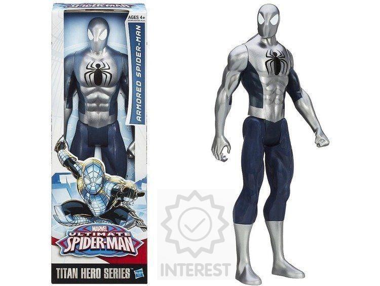 Spiderman Armored Silver Titan Hero Figurka 30 cm Hasbro - (134361)