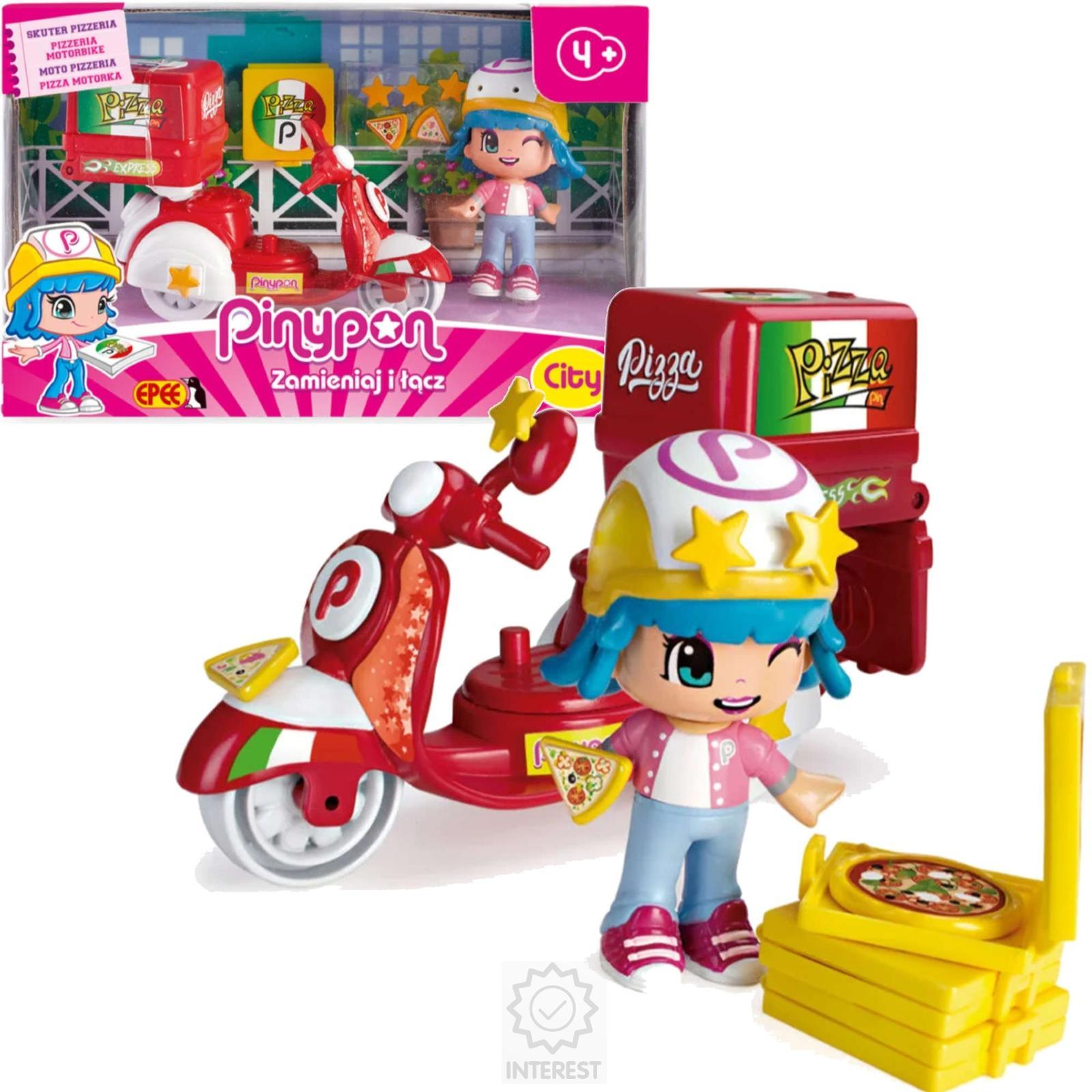 Pinypon - Scooter s panenkou Pizzerie - (K72094).