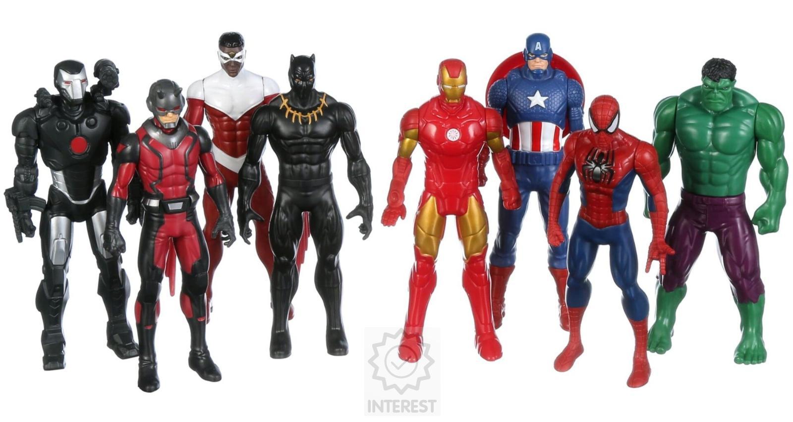 Marvel Avengers - Velká sada 8 figurek - 15cm.