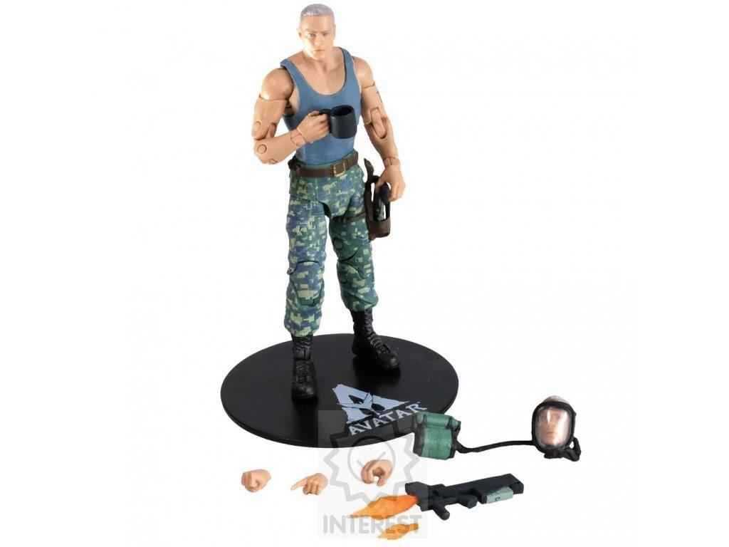 Akční figurka Avatar Colonel Miles Quaritch 11 cm + doplňky.