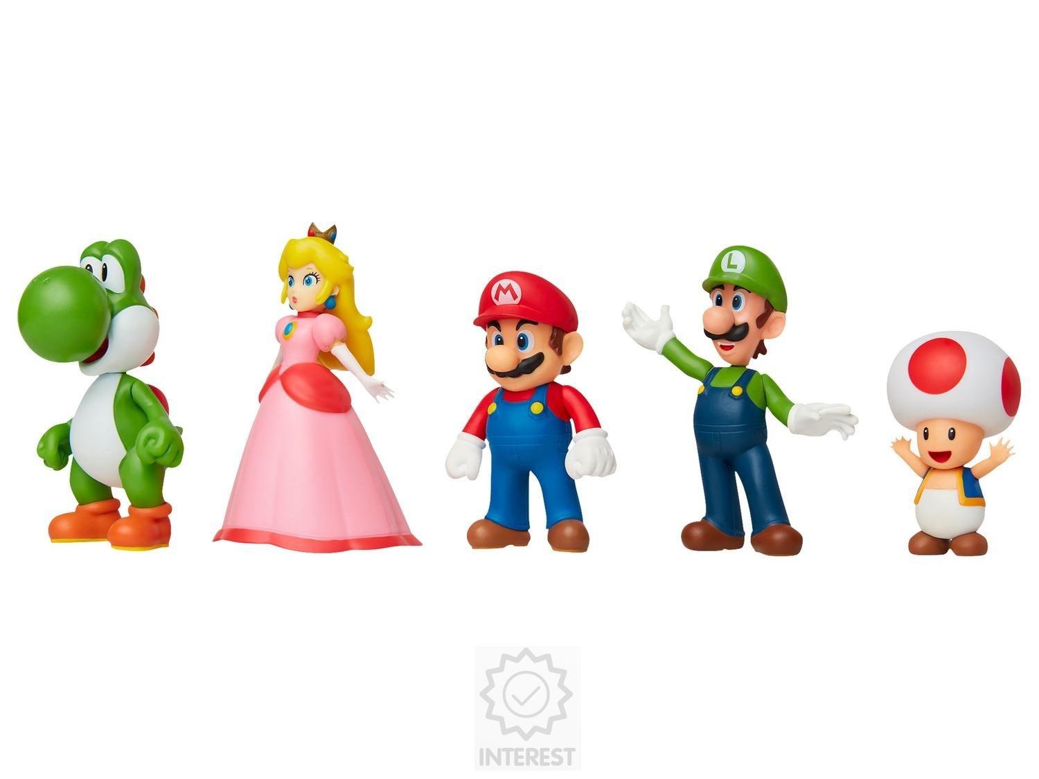 Nintendo - Super Mario Figurka, 5 dílná sada figurek.