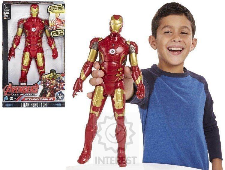 Iron Man Tony Stark Titan Hero Figurka 30 cm Hasbro ZVUKY - (K134357)