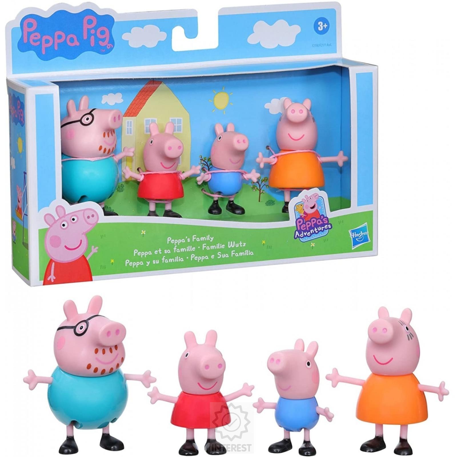 Prasátko Peppa Peppina rodinka sada 4 figurek Klasická sada.
