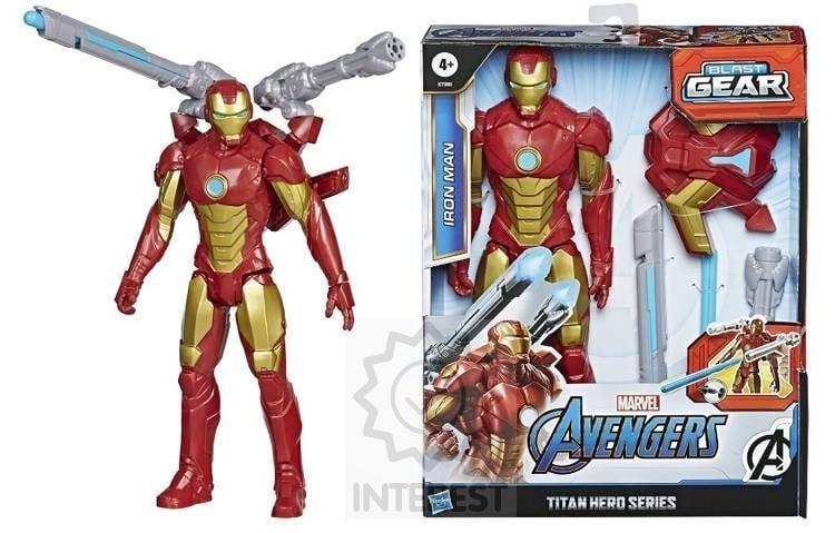 Iron Man 30 cm Figurka s přislušenstvím Blast Gear od Hasbro -(134179)